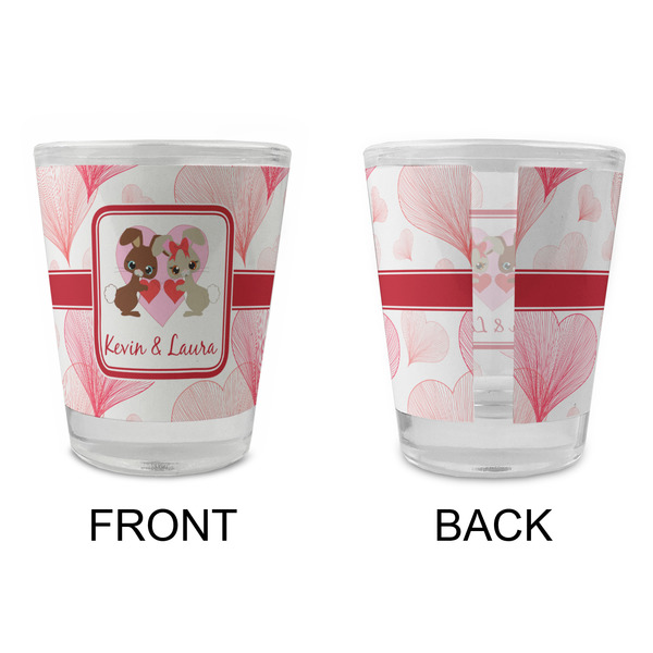 Hearts & Bunnies Glass Shot Glass - Standard - APPROVAL