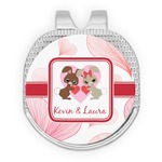 Hearts & Bunnies Golf Ball Marker - Hat Clip - Silver