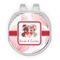 Hearts & Bunnies Golf Ball Marker - Hat Clip - Silver