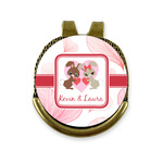 Hearts & Bunnies Golf Ball Marker - Hat Clip - Gold