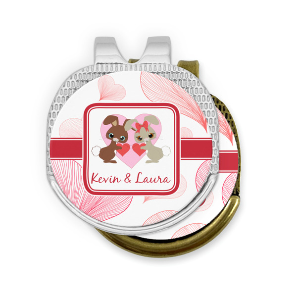 Hearts & Bunnies Golf Ball Marker Hat Clip - PARENT/MAIN