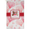 Hearts & Bunnies Golf Towel - Poly-Cotton Blend - Small w/ Couple's Names