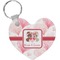 Hearts & Bunnies Heart Keychain (Personalized)