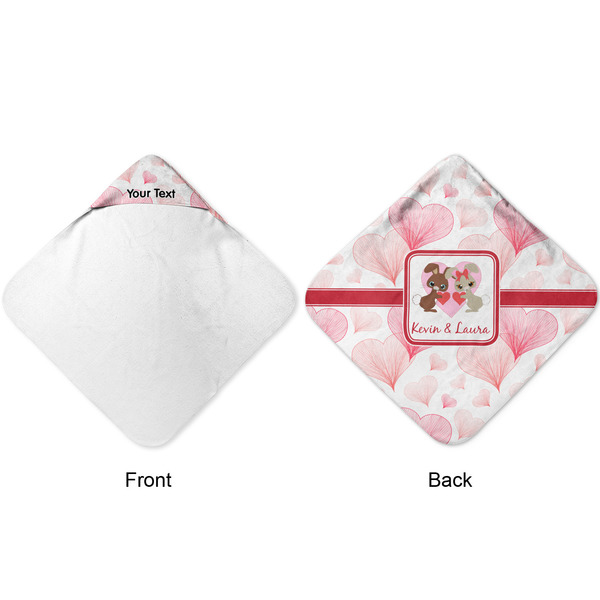 Hearts & Bunnies Hooded Baby Towel- Approval