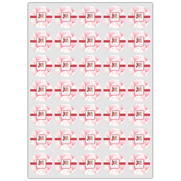 Hearts & Bunnies Icing Circle - XSmall - Set of 35