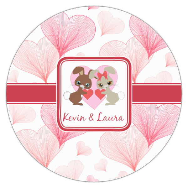 Hearts & Bunnies Icing Circle - XSmall - Single