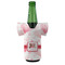 Hearts & Bunnies Jersey Bottle Cooler - FRONT (on bottle)