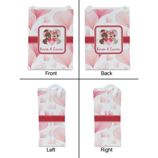 Hearts & Bunnies Jewelry Gift Bag - Matte - Approval