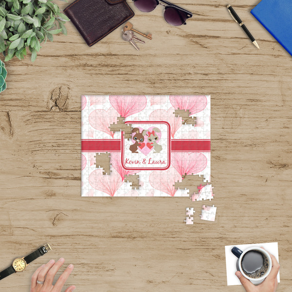 Hearts & Bunnies Jigsaw Puzzle 252 Piece - In Context