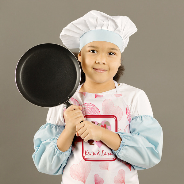Hearts & Bunnies Kid's Aprons - Medium - Lifestyle