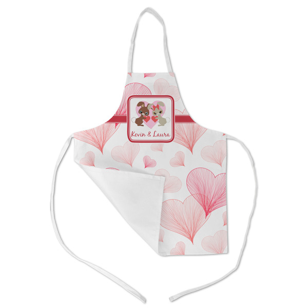 Hearts & Bunnies Kid's Aprons - Medium - Main (med/lrg)