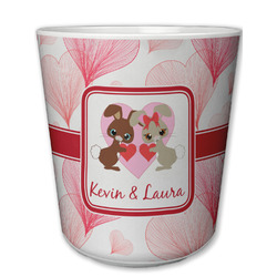 Hearts & Bunnies Plastic Tumbler 6oz (Personalized)