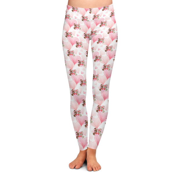 Custom Hearts & Bunnies Ladies Leggings - Extra Large