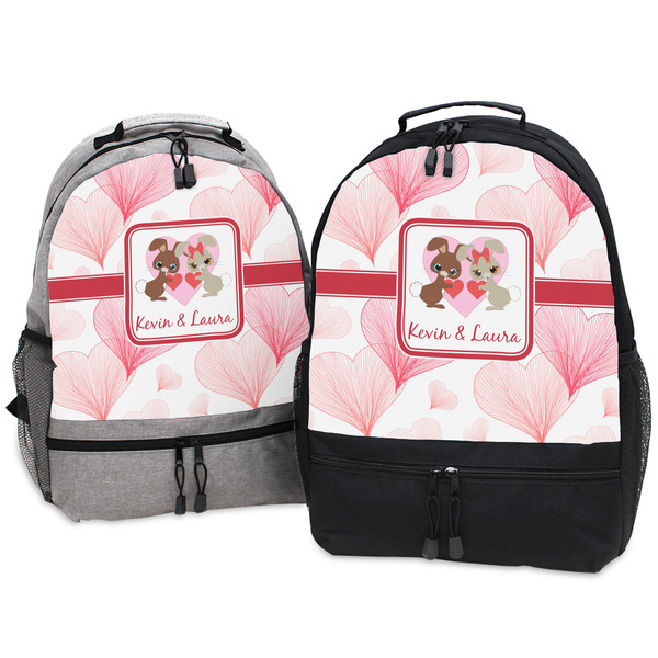 Hearts & Bunnies Large Backpacks - Both