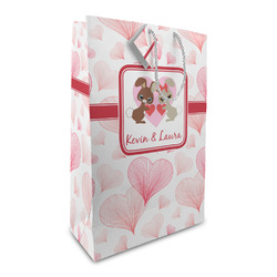 Hearts & Bunnies Large Gift Bag (Personalized)