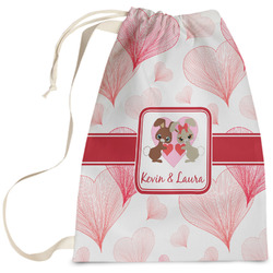 Hearts & Bunnies Laundry Bag - Large (Personalized)