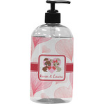 Hearts & Bunnies Plastic Soap / Lotion Dispenser (16 oz - Large - Black) (Personalized)
