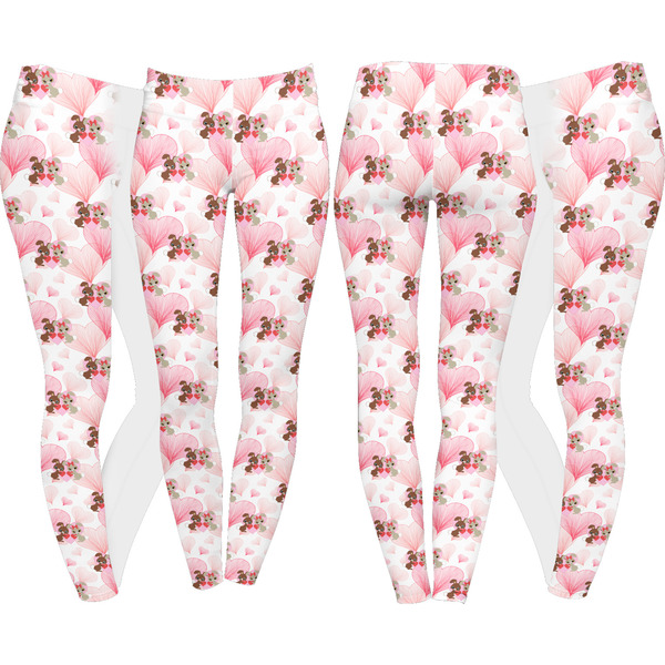 Hearts & Bunnies Leggings Turn Around - Apvl