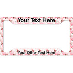 Hearts & Bunnies License Plate Frame - Style A (Personalized)