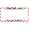 Hearts & Bunnies License Plate Frame - Style A