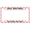 Hearts & Bunnies License Plate Frame - Style A (Personalized)