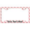 Hearts & Bunnies License Plate Frame - Style C (Personalized)
