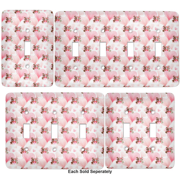Hearts & Bunnies Light Switch Covers all sizes
