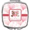 Hearts & Bunnies Compact Makeup Mirror (Personalized)