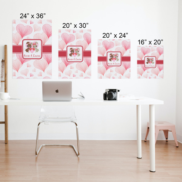 Hearts & Bunnies Matte Poster - Sizes