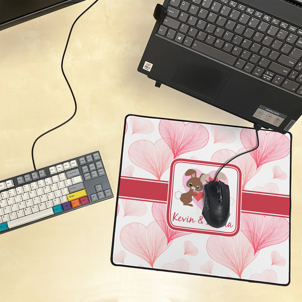 Hearts & Bunnies Medium Gaming Mats - LIFESTYLE
