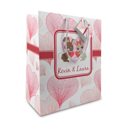 Hearts & Bunnies Medium Gift Bag (Personalized)