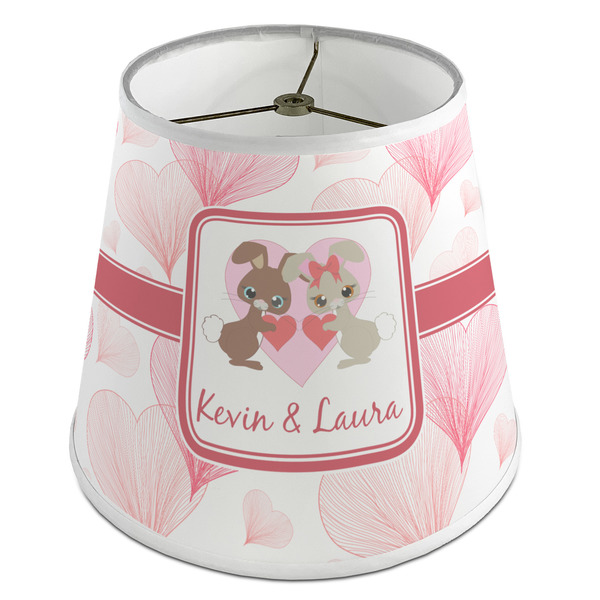 Custom Hearts & Bunnies Empire Lamp Shade (Personalized)