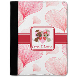 Hearts & Bunnies Notebook Padfolio - Medium w/ Couple's Names