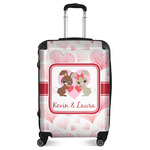 Hearts & Bunnies Suitcase - 24" Medium - Checked (Personalized)