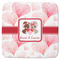 Hearts & Bunnies Memory Foam Bath Mat - 48"x48" (Personalized)