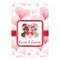 Hearts & Bunnies Metal Luggage Tag - Front Without Strap