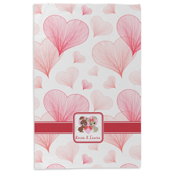 Hearts & Bunnies Microfiber Dish Towel - APPROVAL