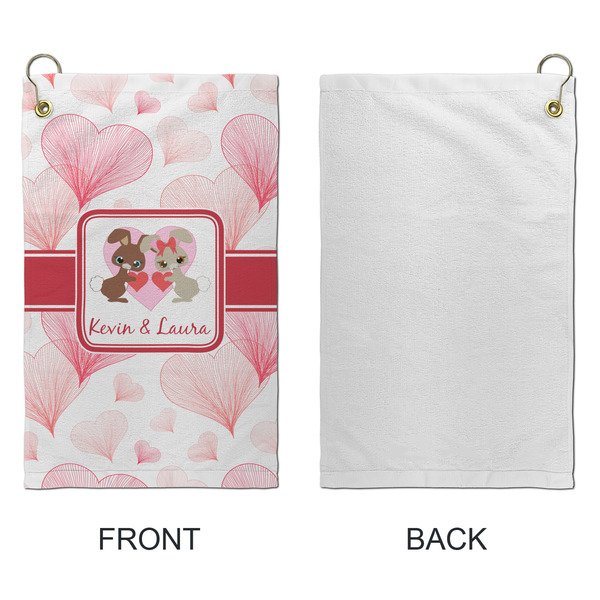 Hearts & Bunnies Microfiber Golf Towels - Small - APPROVAL