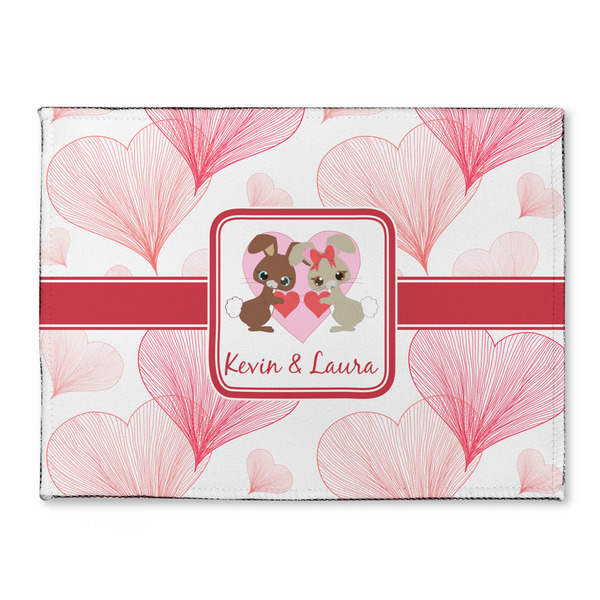 Custom Hearts & Bunnies Microfiber Screen Cleaner (Personalized)