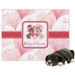 Hearts & Bunnies Dog Blanket - Regular (Personalized)
