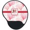 Hearts & Bunnies Mouse Pad with Wrist Support - Main