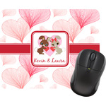 Hearts & Bunnies Rectangular Mouse Pad (Personalized)
