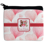 Hearts & Bunnies Rectangular Coin Purse (Personalized)