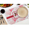 Hearts & Bunnies Octagon Placemat - Single front (LIFESTYLE) Flatlay