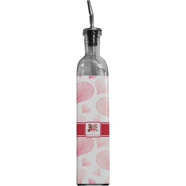 Custom Hearts & Bunnies Oil Dispenser Bottle (Personalized)