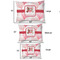 Hearts & Bunnies Outdoor Dog Beds - SIZE CHART