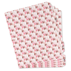 Hearts & Bunnies Binder Tab Divider - Set of 5 (Personalized)