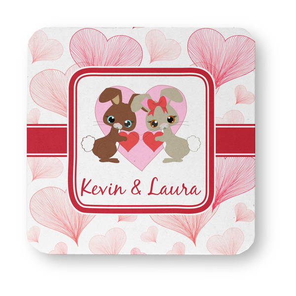 Hearts & Bunnies Paper Coasters - Approval