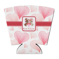 Hearts & Bunnies Party Cup Sleeve - with Bottom (Personalized)