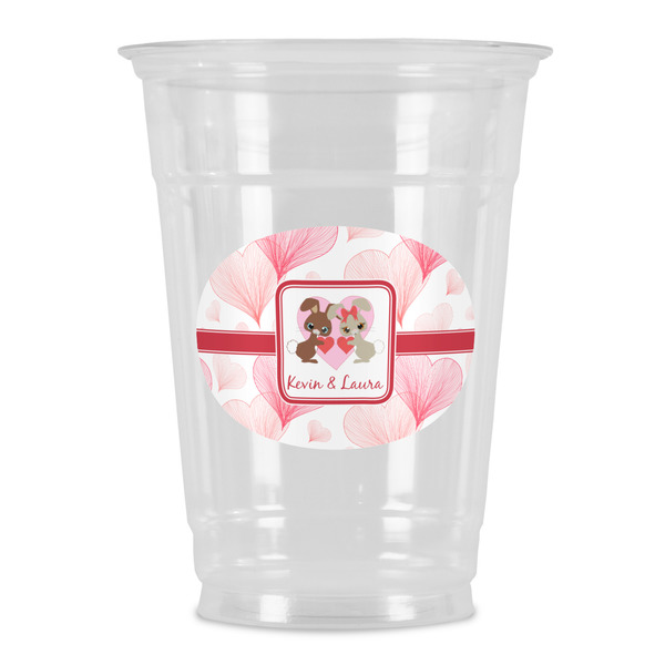 Custom Hearts & Bunnies Party Cups - 16oz (Personalized)